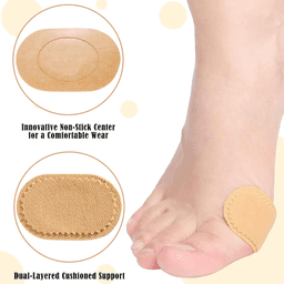 30 Piece Fabric Foot Callus Cushion Toe Pads - 12