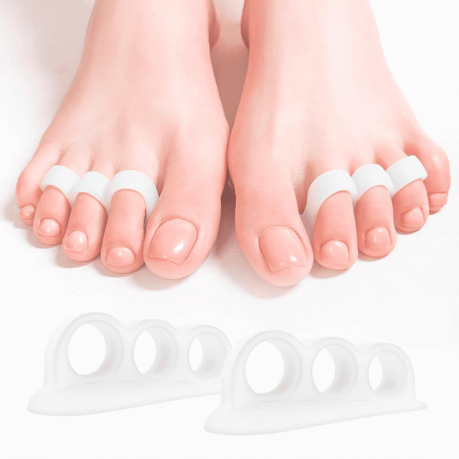 Orthopedic Hammer Toe Corrector - Gel Toe Separators for Overlapping Toes