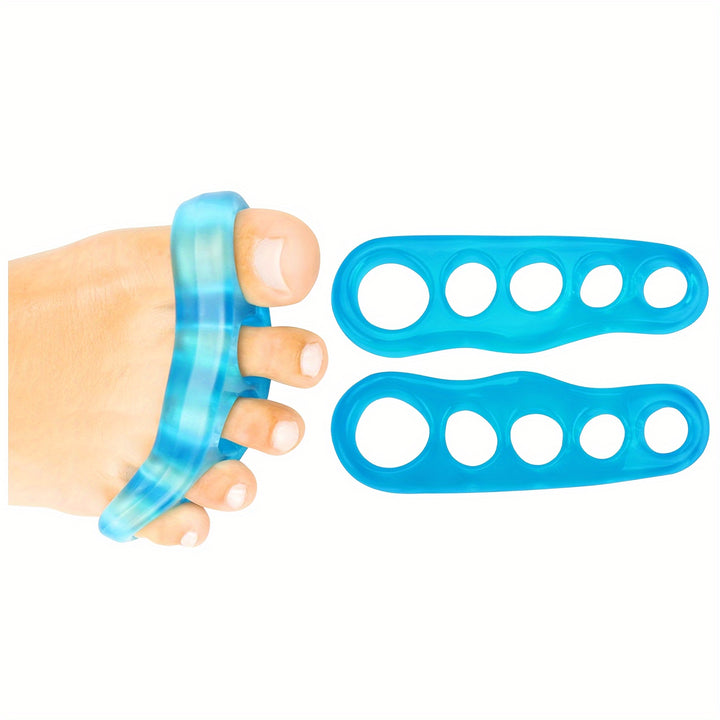 Toe Separators for Men & Women (2 Pieces) - Silicone Gel Spreaders