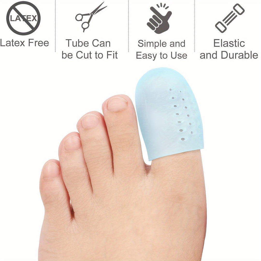 1 Pair Silicone Toe Protectors - Gel Toe Caps