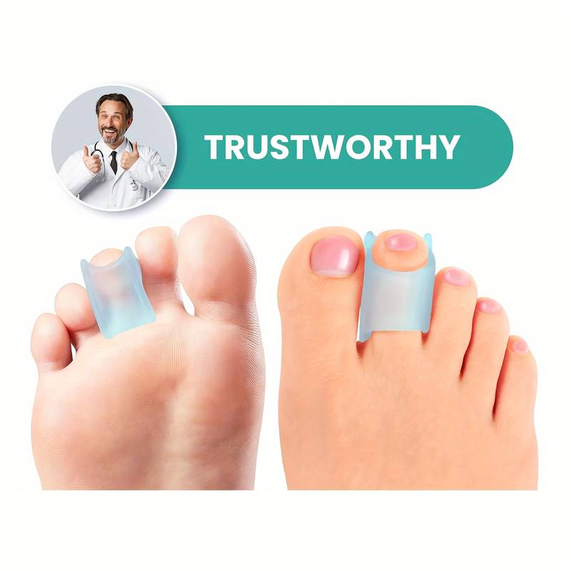 1pair Anti-wear Toe Seperator Soft Foot Protector