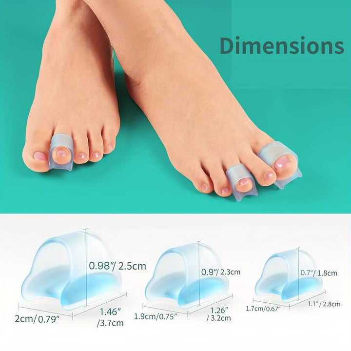 1pair Anti-wear Toe Seperator Soft Foot Protector