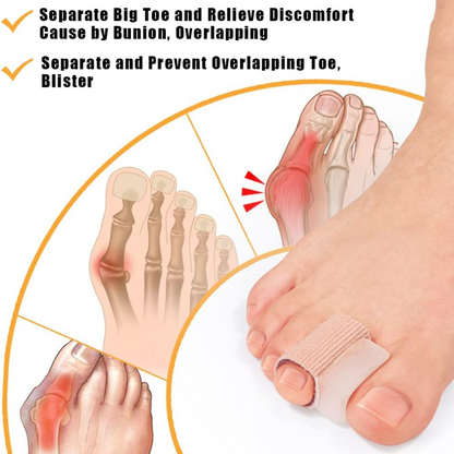 Soft Gel Toe Spacer Separators & Bunion Corrector for Overlapping Toes