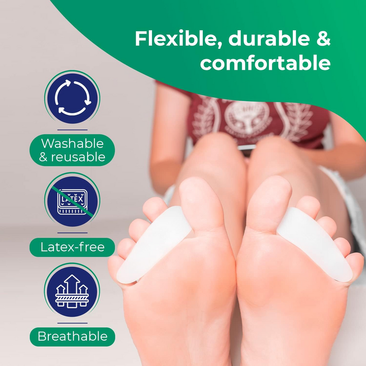 Orthopedic Hammer Toe Corrector - Gel Toe Separators for Overlapping Toes