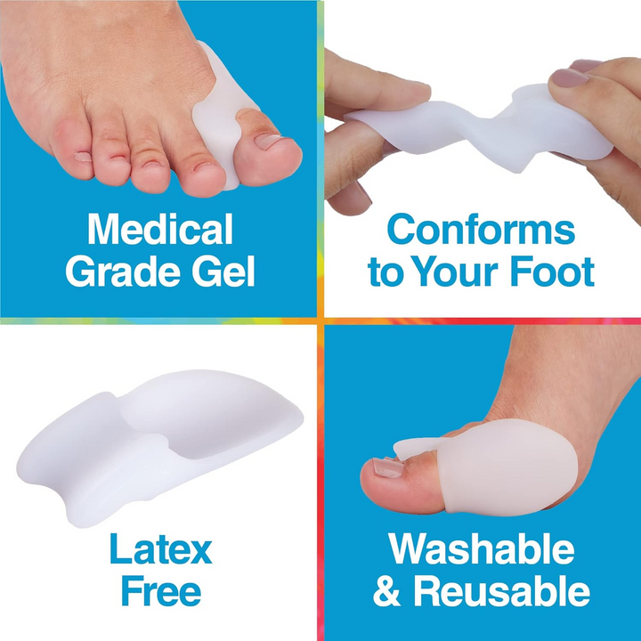 2 Pack Bunion Protector with Attached Toe Separator