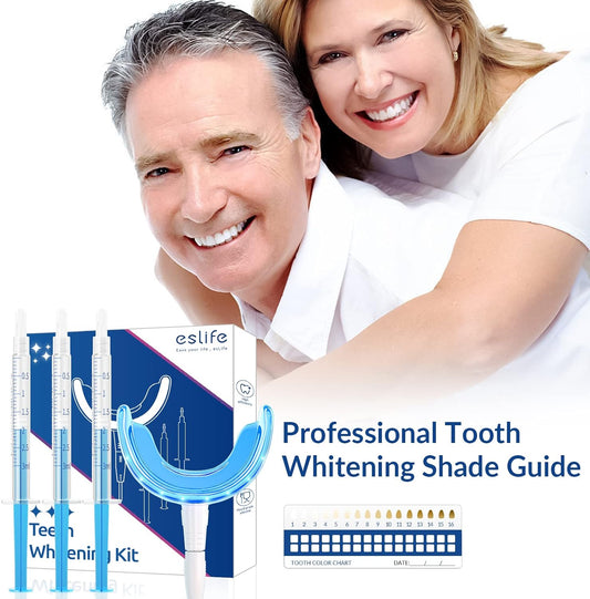 esLife Teeth Whitening Strips Kit with LED Light