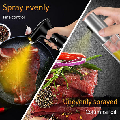 esLife Electric Oil Sprayer for Cooking, 8oz USB Rechargeable