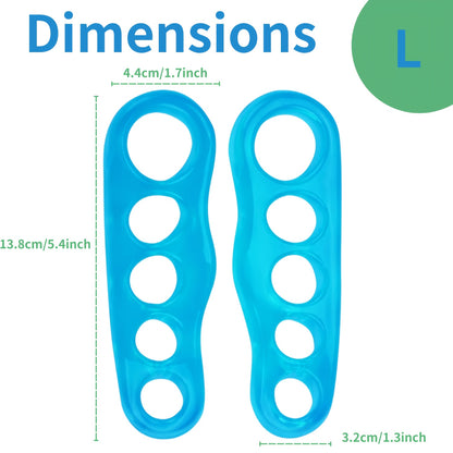 Toe Separators for Men & Women (2 Pieces) - Silicone Gel Spreaders
