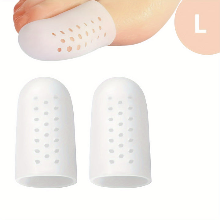 1 Pair Silicone Toe Protectors - Gel Toe Caps