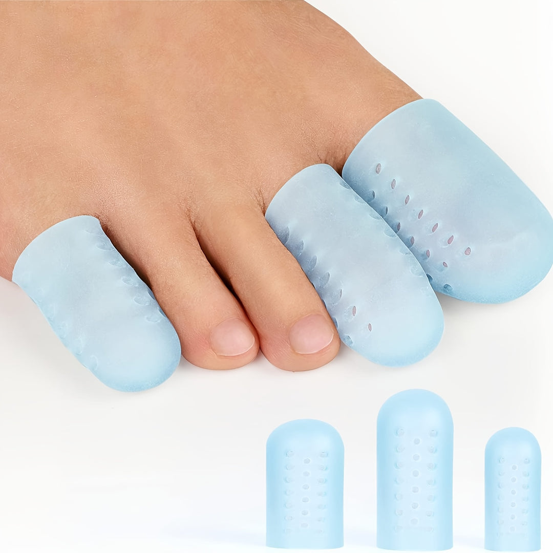 1 Pair Silicone Toe Protectors - Gel Toe Caps