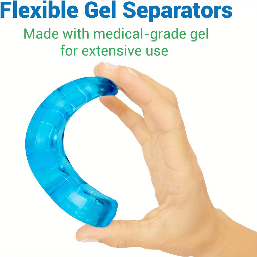 Toe Separators for Men & Women (2 Pieces) - Silicone Gel Spreaders