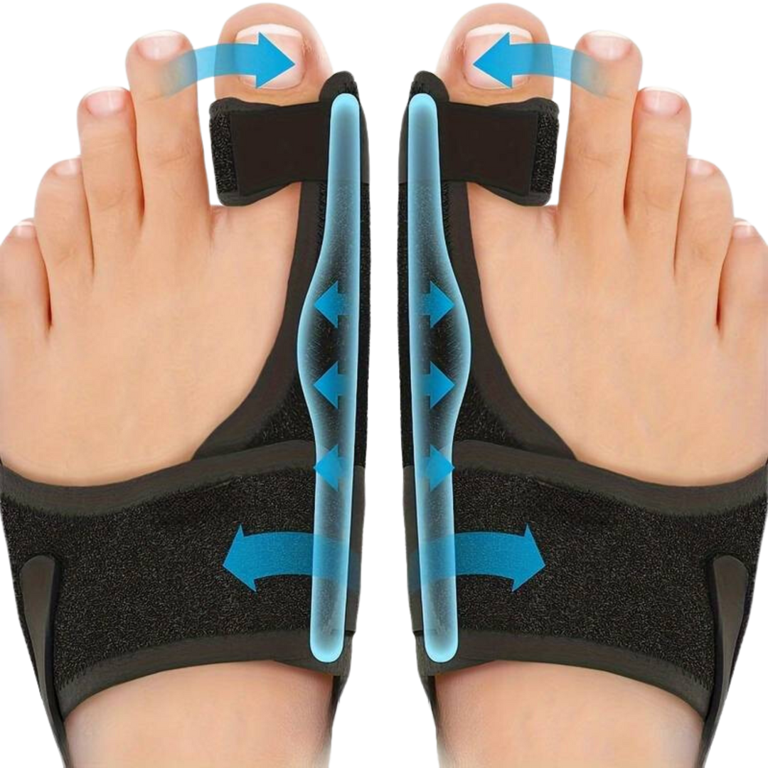 esLife 2pcs Toe Separators for Big Toe, Hallux Valgus Brace For Day/Night Support